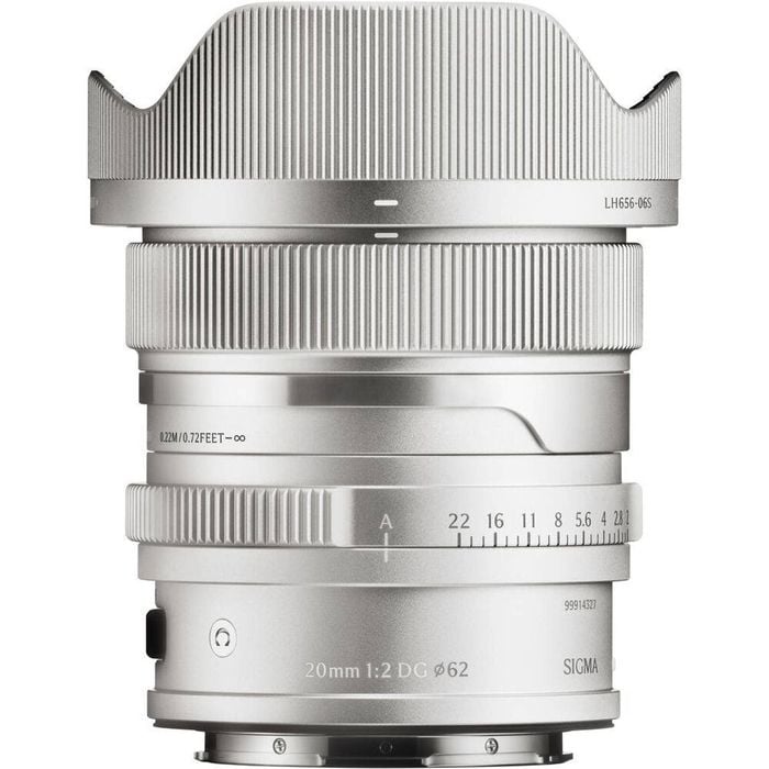 Sigma 20mm F/2 Dg Contemporary Lens - L-mount Silver