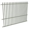 ProtectorAl 2400W x 1800H Pale Eucalypt Aluminium Batten Pool Fence Panel with Mid Rail