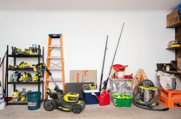 Choose a clear spot on the garage wall to install the rail system, ensuring there’s enough space to expand sideways in the future.  