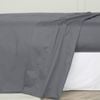 Bedding Co. Flat Sheet 1200TC Egyptian Cotton Charcoal Grey Double
