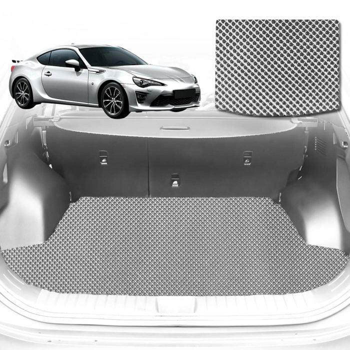 6D Diamond Car Boot Mat for Toyota 86 2012-2021-Coupe-Cargo Mat-Grey-Outback GT