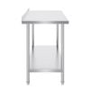 Vevor 610x1219x914mm Stainless Steel Work Table Silver for Restaurant Home Hotel