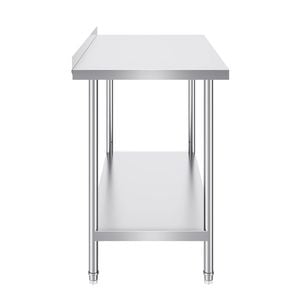 Vevor 610x1219x914mm Stainless Steel Work Table Silver for Restaurant Home Hotel