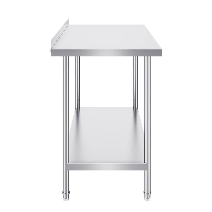 Vevor 610x1219x914mm Stainless Steel Work Table Silver for Restaurant Home Hotel