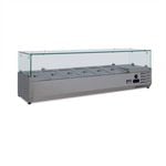 AG Equipment AG Pizza Showcase 1/3 x 6 GN Trays - Countertop Prep Fridges (AG-VRX1400-380)