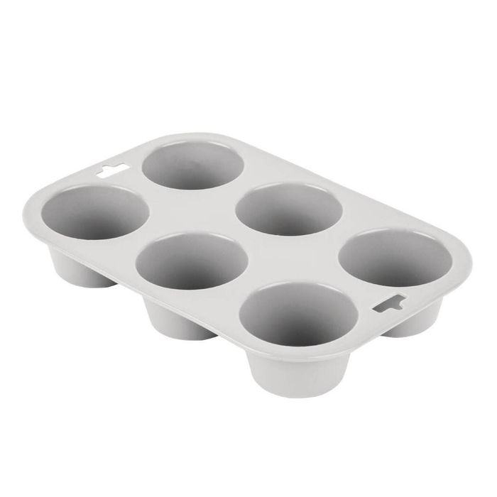 Vogue Muffin Pan Flexible Silicone 6 Hole Baking Tray Kitchenware
