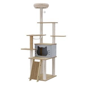 PaWz 160cm Large Wooden Cat Scratching Tree