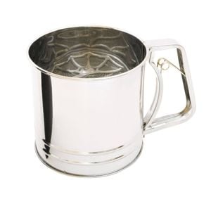 Cuisena Stainless Steel 5-Cup 1.25L Flour Sifter w/ Squeeze Handle - Silver