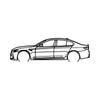 Ignite Laser BMW M5 CS Silhouette Metal Wall Art Rustic Metal 23.6inch/60cm