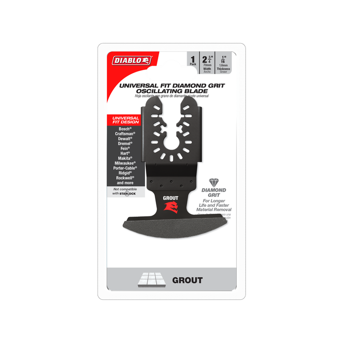 Diablo 70mm Universal Fit Diamond Grit Multi Tool Blade for Grout 2608F02294 Bunnings Australia