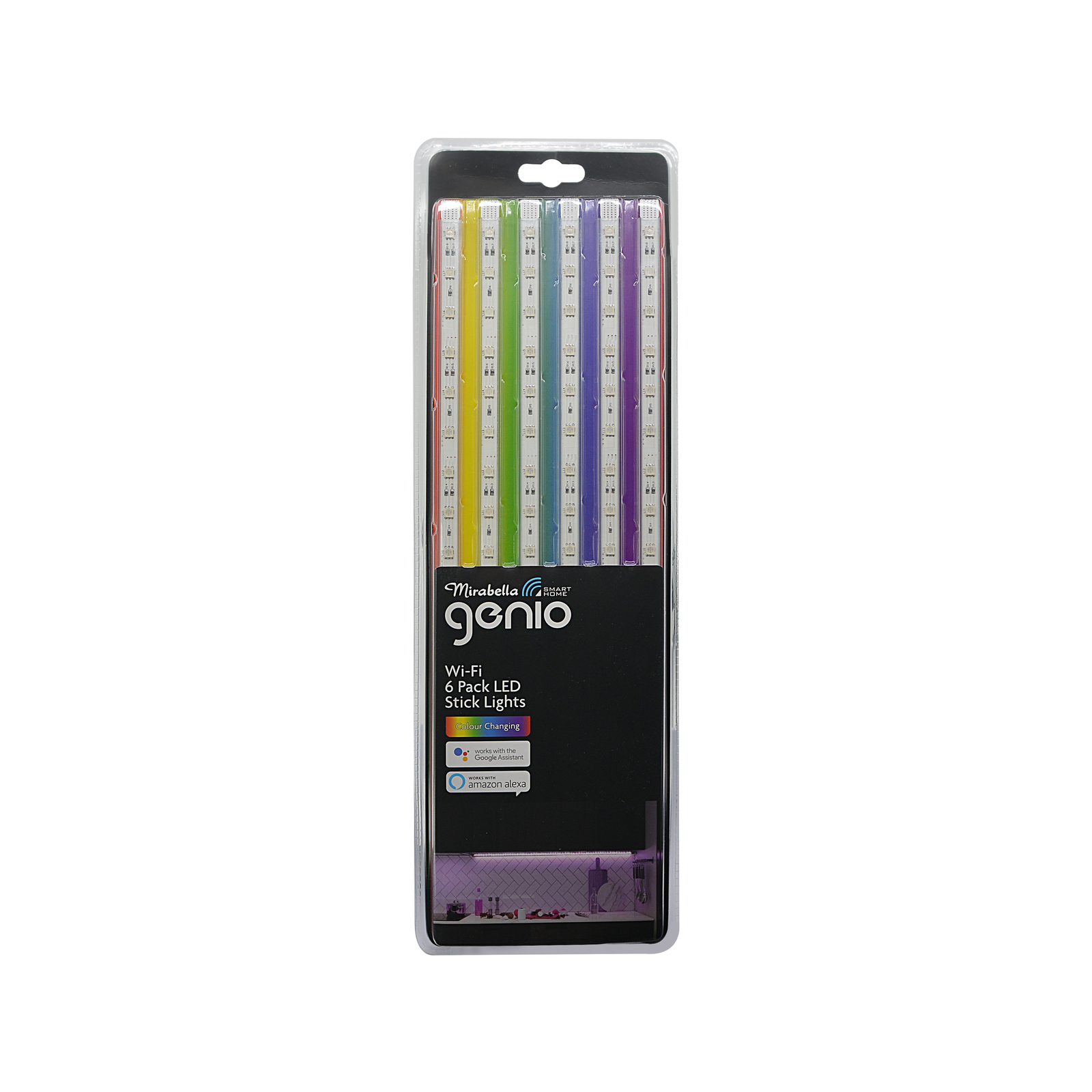 Mirabella Genio Wi Fi Smart Stick Lights 6 Pack Bunnings Australia