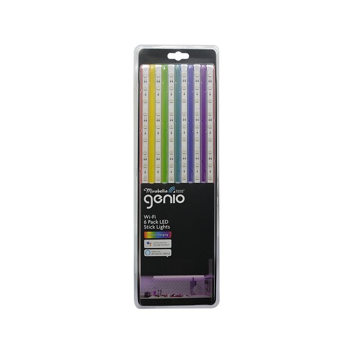 Mirabella Genio Wi-Fi Smart Stick Lights - 6 Pack