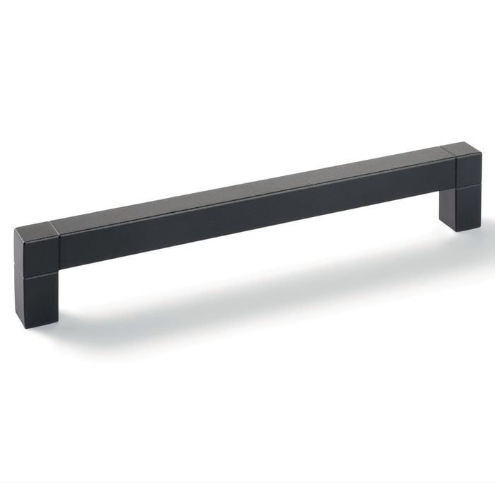 Hafele 206 x 34mm Matt Black Cabinet Handle