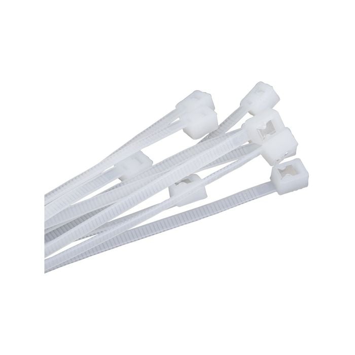 Kincrome 200mm Natural Self-Cut Cable Tie 100 Pack