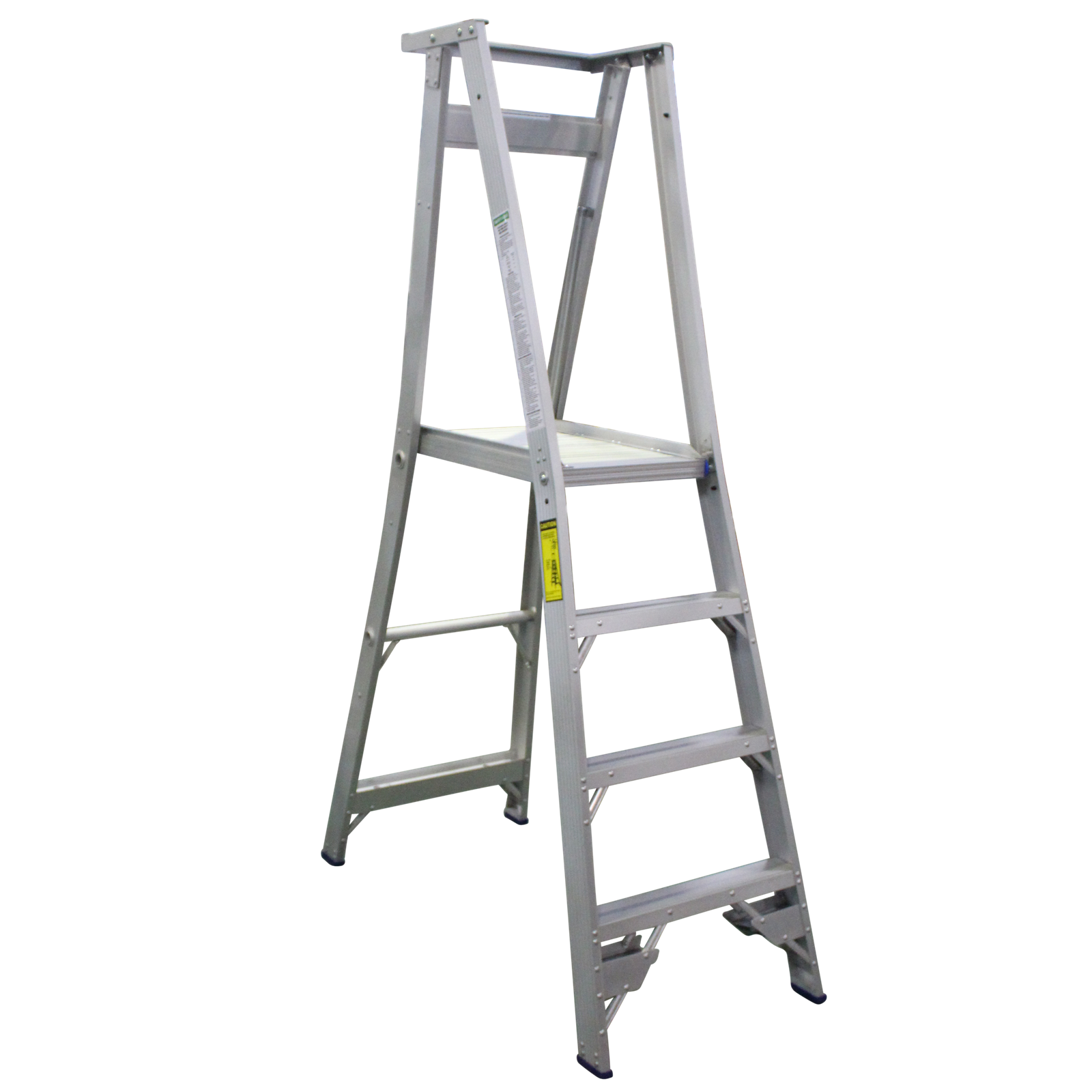 Indalex 4-Step 2.1m/1.2m 150kg Pro Series Aluminium Platform Ladder