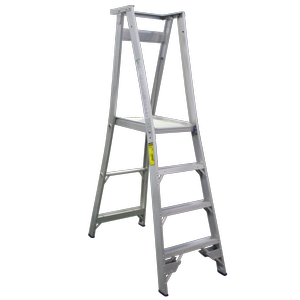 INDALEX 1.2m Industrial Aluminium 180KG Pro Series Platform Ladder