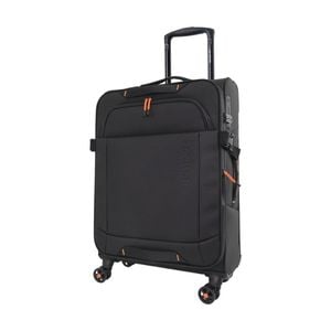 Reebok Pro Medium Leather Film Soft Shell Suitcase Travel Luggage 69cm Black