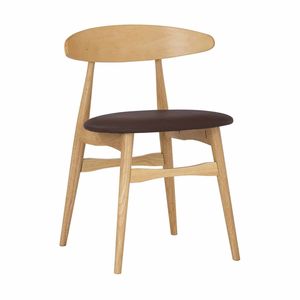 Modern Furniture TELYN Dining Chair 75.5x60cm- Oak + Mocha
