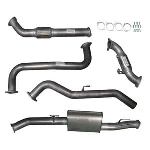 Ignite Exhausts Turbo Back For Nissan D40 Navara 2.5l Manual 3" Cat & Muffler Raw Aluminised Steel