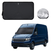 Front Windscreen Sun Shade for VolksWagen Crafter 2017 - Current (Typ SY/SZ) - XL 160 x 100 cm - Black