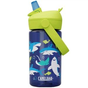 Camelbak Kids Thrive Flip Straw 400ml Drink Bottle - Sharks And Rays
