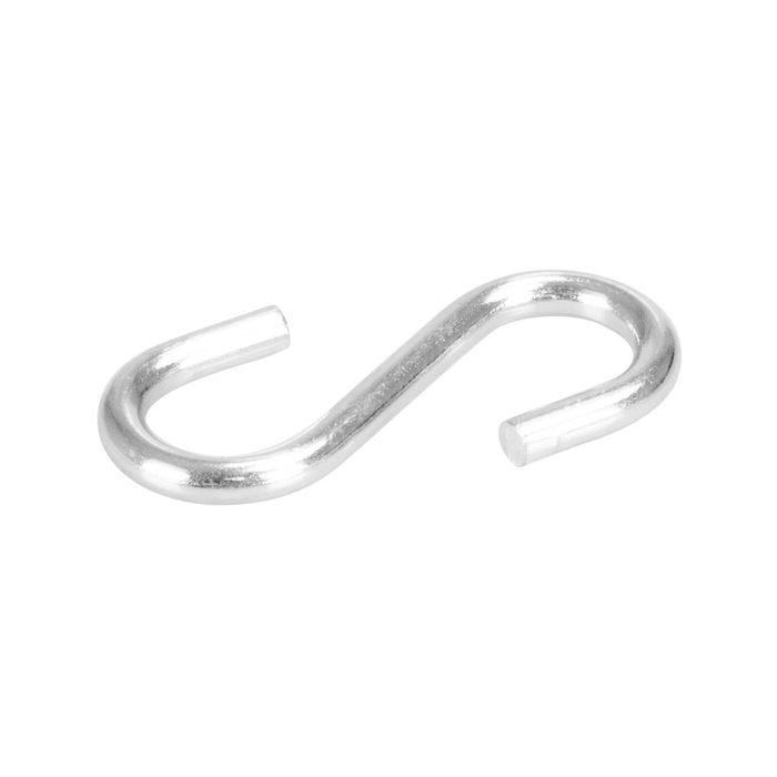 Pinnacle 50x4mm Zinc Plated S Hooks 5PK