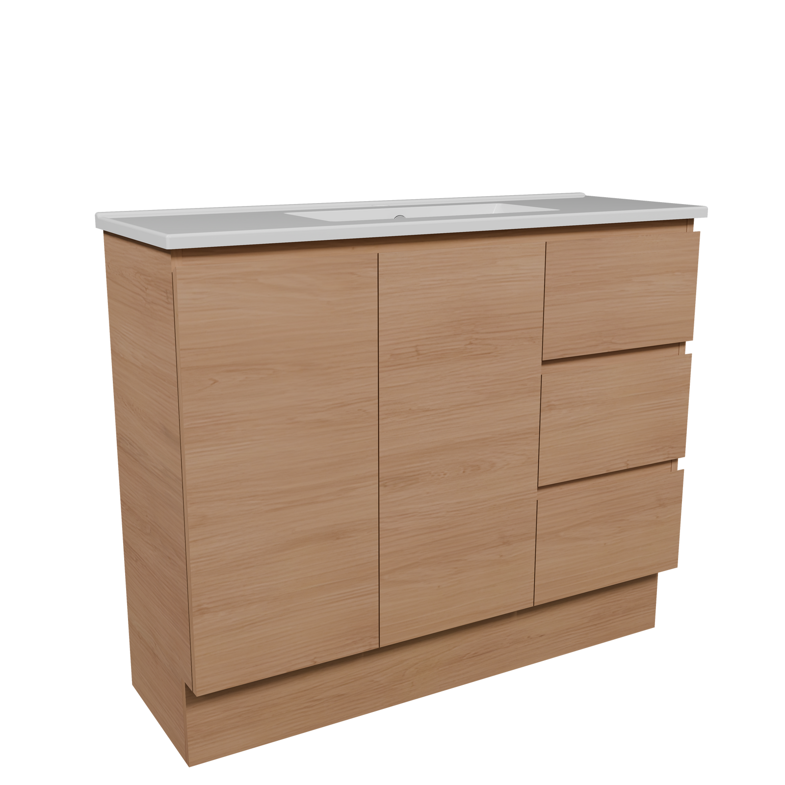 Timberline 1000mm Tassie Oak Florida Ensuite Floorstanding Vanity product image