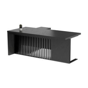 Modern Furniture AFTAN 180 cm Black Executive Desk - Black Concrete