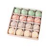 Catzon 16 Pcs Candy Christmas Ornaments 6CM Pastel Macaron Shatterproof Foam Ball for Holiday-Set2