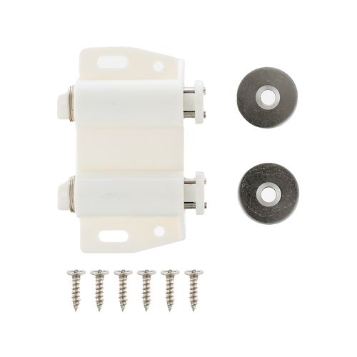 Taskmaster 67mm White Magnetic Push To Open Double Catch - Bunnings ...