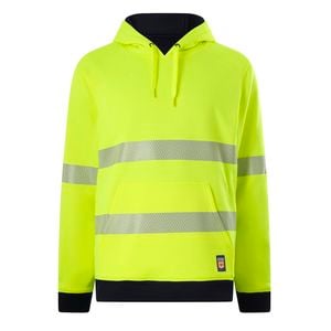 Citeco Yellow/Black Hi-Vis Reversible Taped Hoodie - Size S