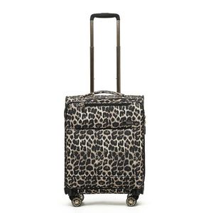 Tosca So-Lite 54cm/48L Suitcase Luggage Travel Carry On Trolley Case Leopard