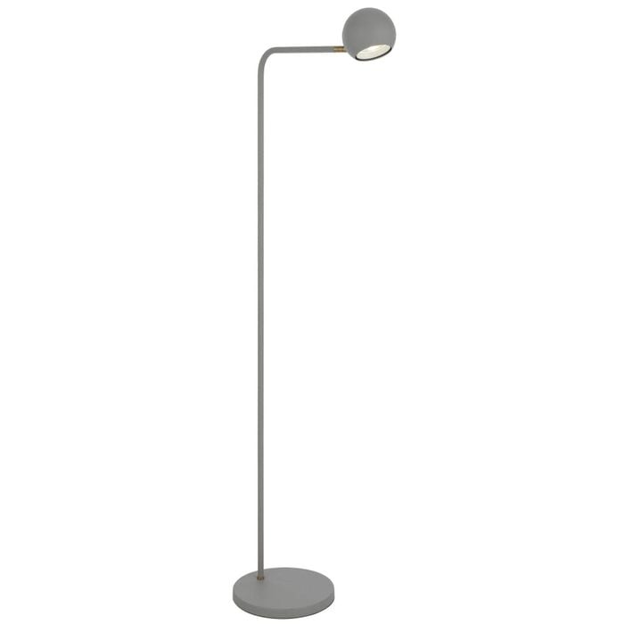Telbix Jeremy Contemporary Standing Floor Lamp Light Metal Grey Antique Brass Sand