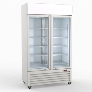 Thermaster 730L Two Glass Door Colourbond Upright Drink Fridge LG-730P