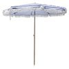 Marquee 2m Navy Beach Umbrella with Tassels
