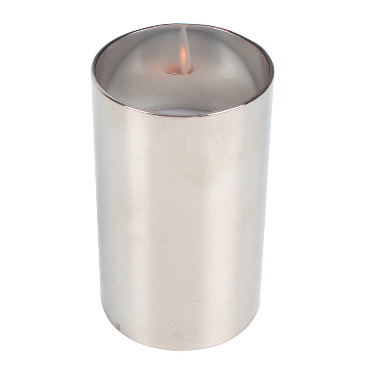 Maine Crawford 13x8cm Moving Flameless Candle w Smoked Glass Grey Bunnings Australia