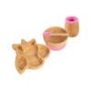 Tiny Dining 4pc Unicorn Bamboo Suction Baby Feeding Set