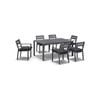 Outdoor Capri 6 Seater Aluminium Dining Setting  - Charcoal