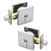 Gainsborough Satin Chrome G2 Series Double Cylinder Smooth Square Deadbolt