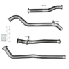 Ignite Exhausts Dpf Back For Toyota Hilux 2.8l Td Gun126r 3" Inch With Straight Pipe Raw Aluminised Steel