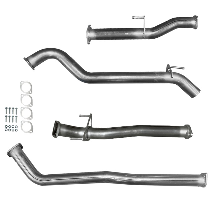 Ignite Exhausts Dpf Back For Toyota Hilux 2.8l Td Gun126r 3" Inch With Straight Pipe Raw Aluminised Steel