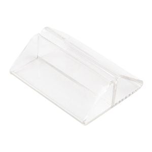 Olympia Card Holder Tent Shaped Stainless Steel 50x50mm Table Number Stand Restaurant Cafe