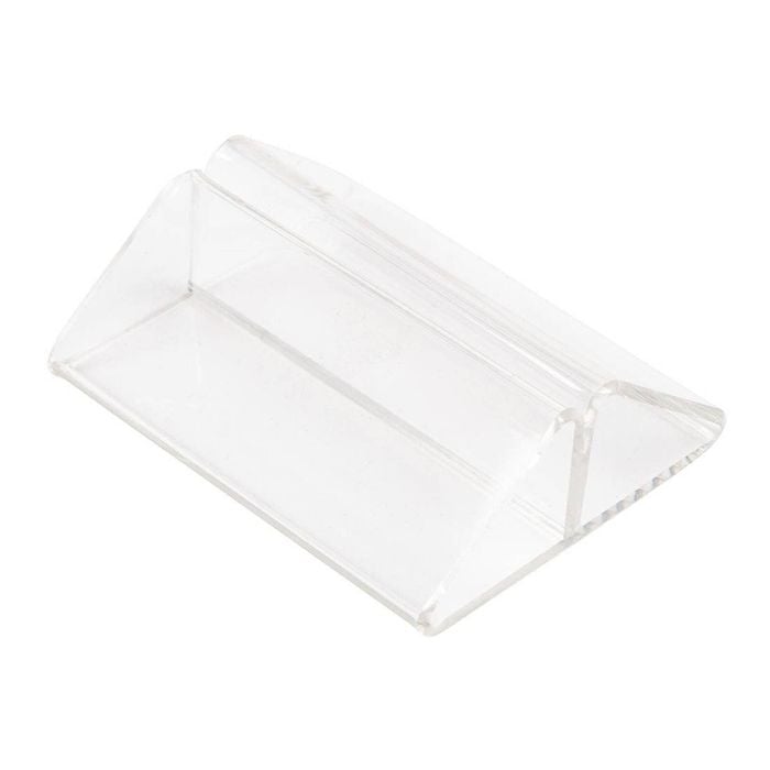 Olympia Card Holder Tent Shaped Stainless Steel 50x50mm Table Number Stand Restaurant Cafe