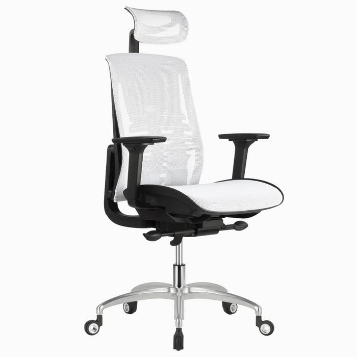 Desky Big & Tall High Back Office Chair - White