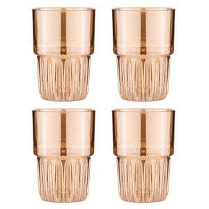 Tempa Skye Set of 4 Highball Tumblers 350ml Gold