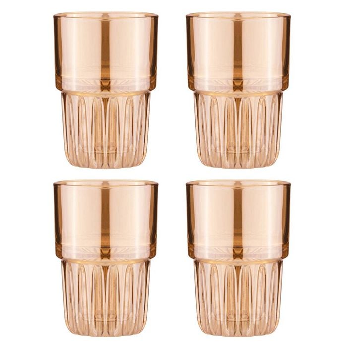 Tempa Skye Set of 4 Highball Tumblers 350ml Gold