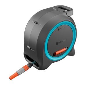 GARDENA Dual 2 In 1 Manual Roll-Up 25m Hose Reel