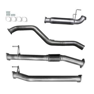 Ignite Exhausts Dpf Back For Isuzu D-max 3l 3" With Hotdog Raw Aluminised Steel