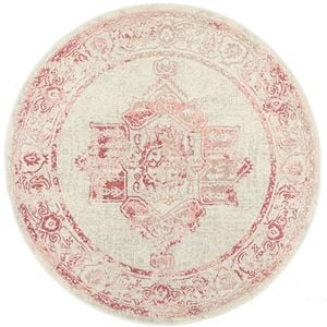 The Rug Connection Pathway 702 Rose 150x150cm - Small Round Transitional Pet Friendly Indoor Rug