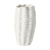 Maine & Crawford Danea 22.5cm Ceramic Shell Flower Vase Home/Office Decor White